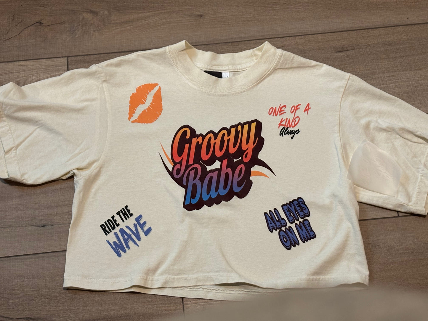 Groovy Babe Crop Top Tee